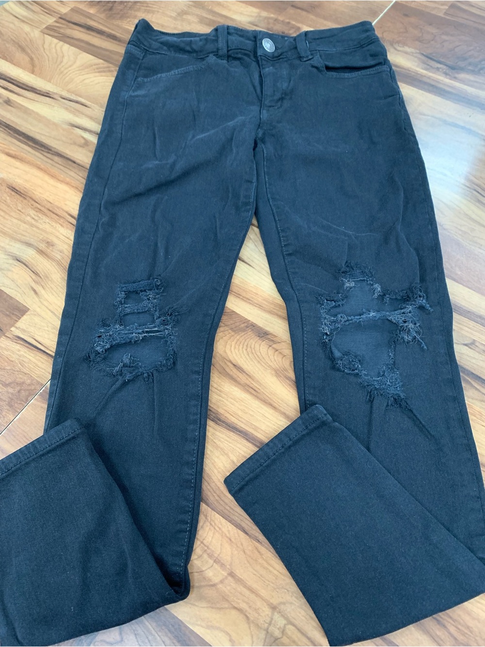 American Eagle Jeans Next Level Stretch Women's Size 6 Regular Dark Wash Black